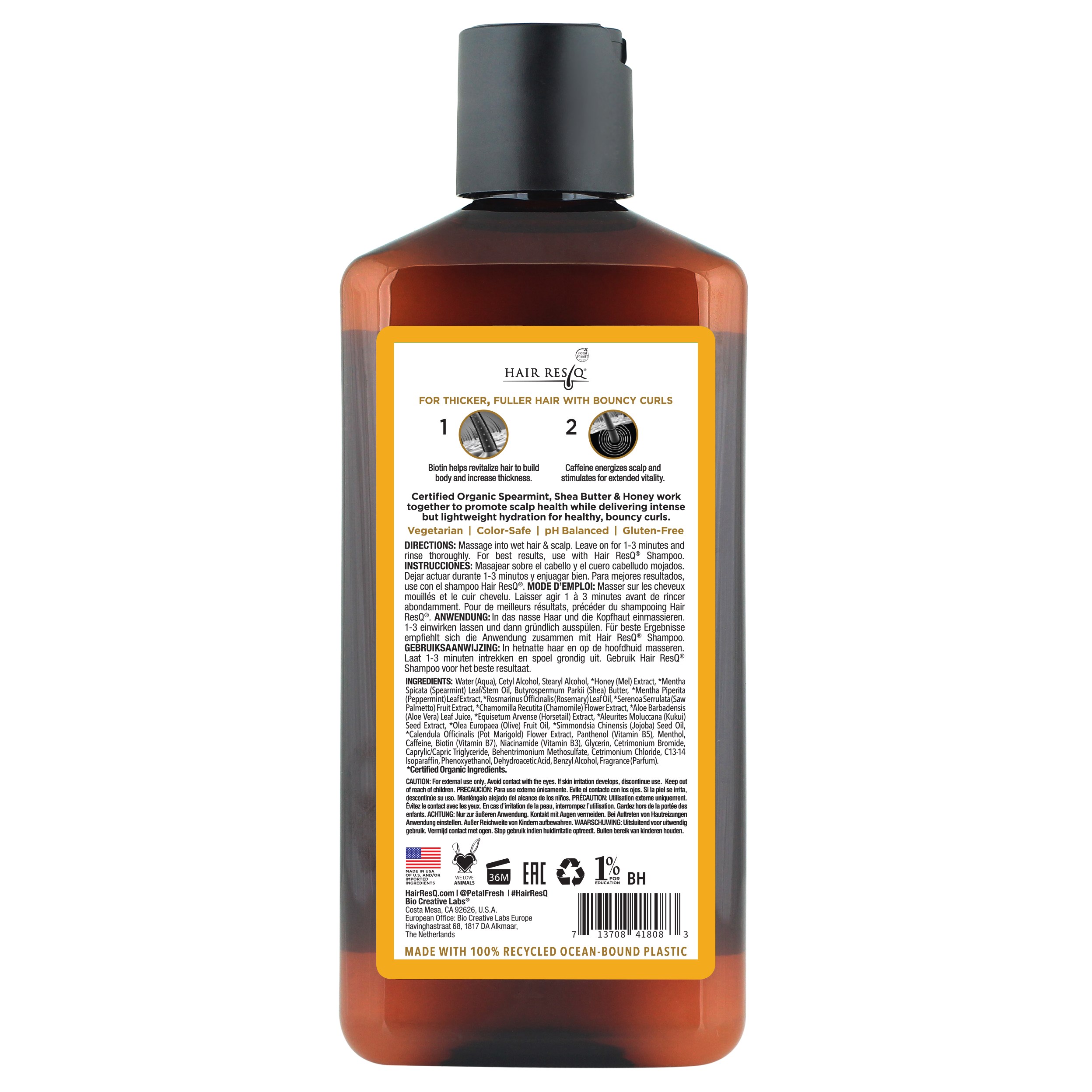 Alternativ bild 1 för Petal Fresh Hair ResQ Thickening + Curl Revive Conditioner 355 ml