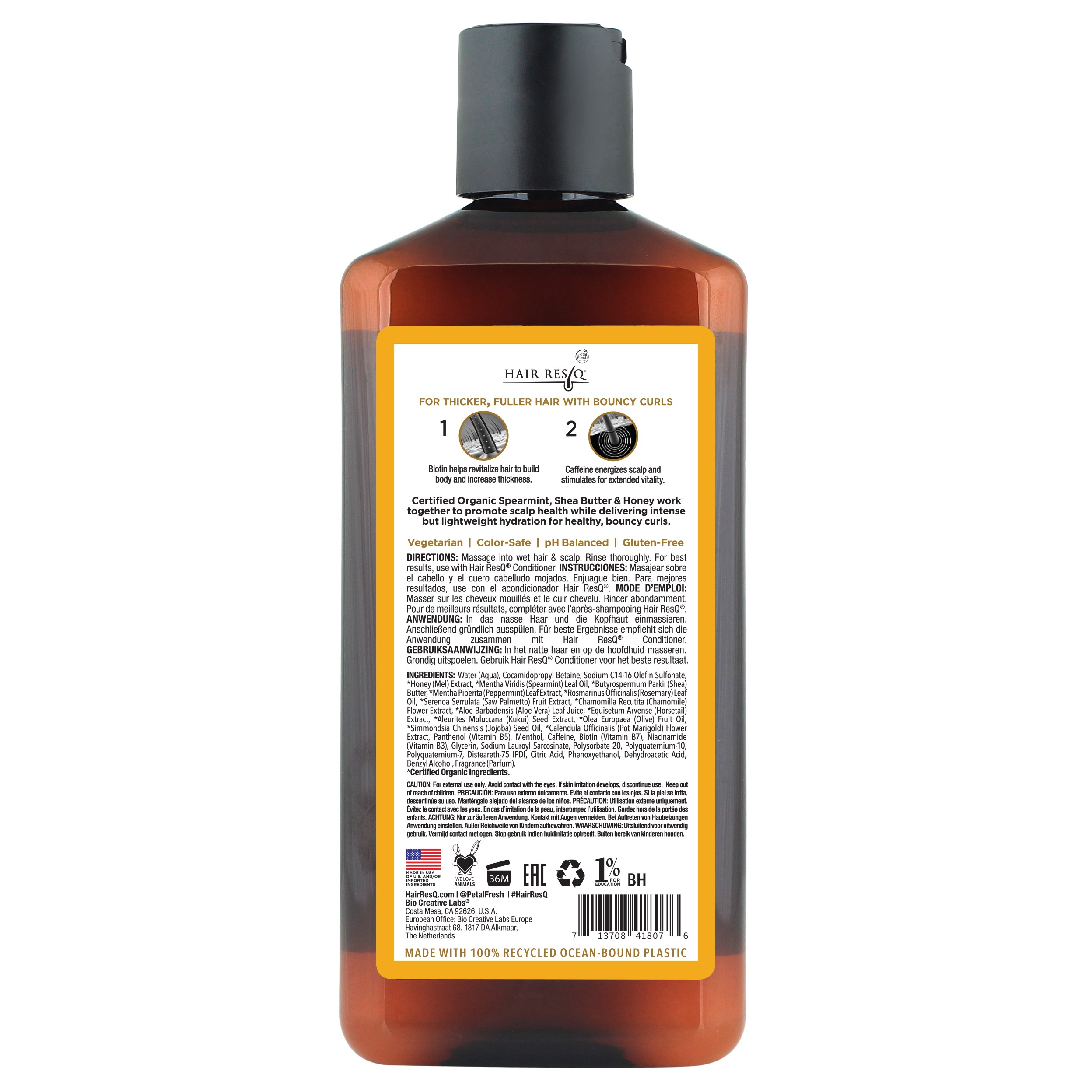 Alternativ bild 1 för Petal Fresh Hair ResQ Thickening + Curl Revive Shampoo 355 ml