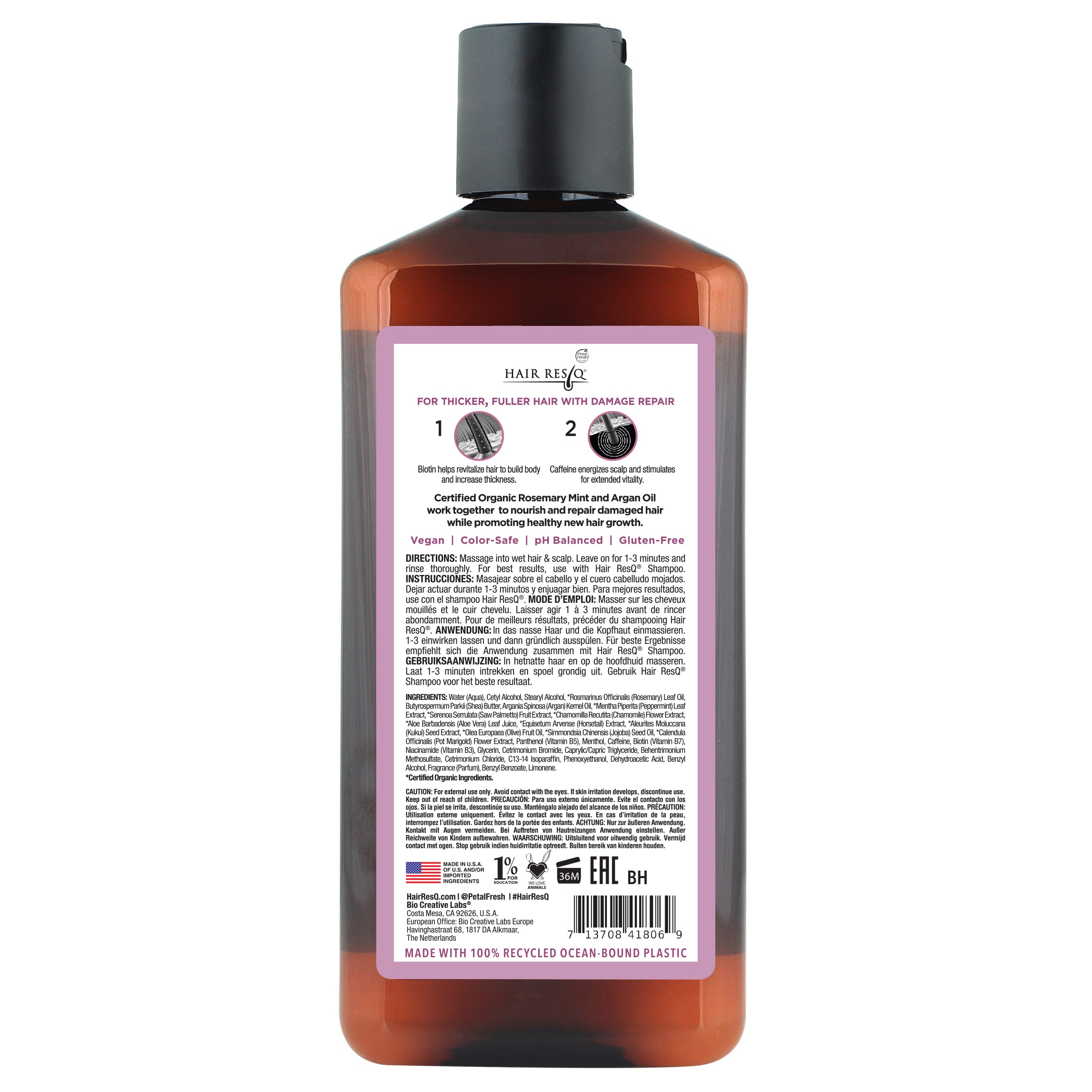 Alternativ bild 1 för Petal Fresh Hair ResQ Thickening + Damage Repair Conditioner 355 ml