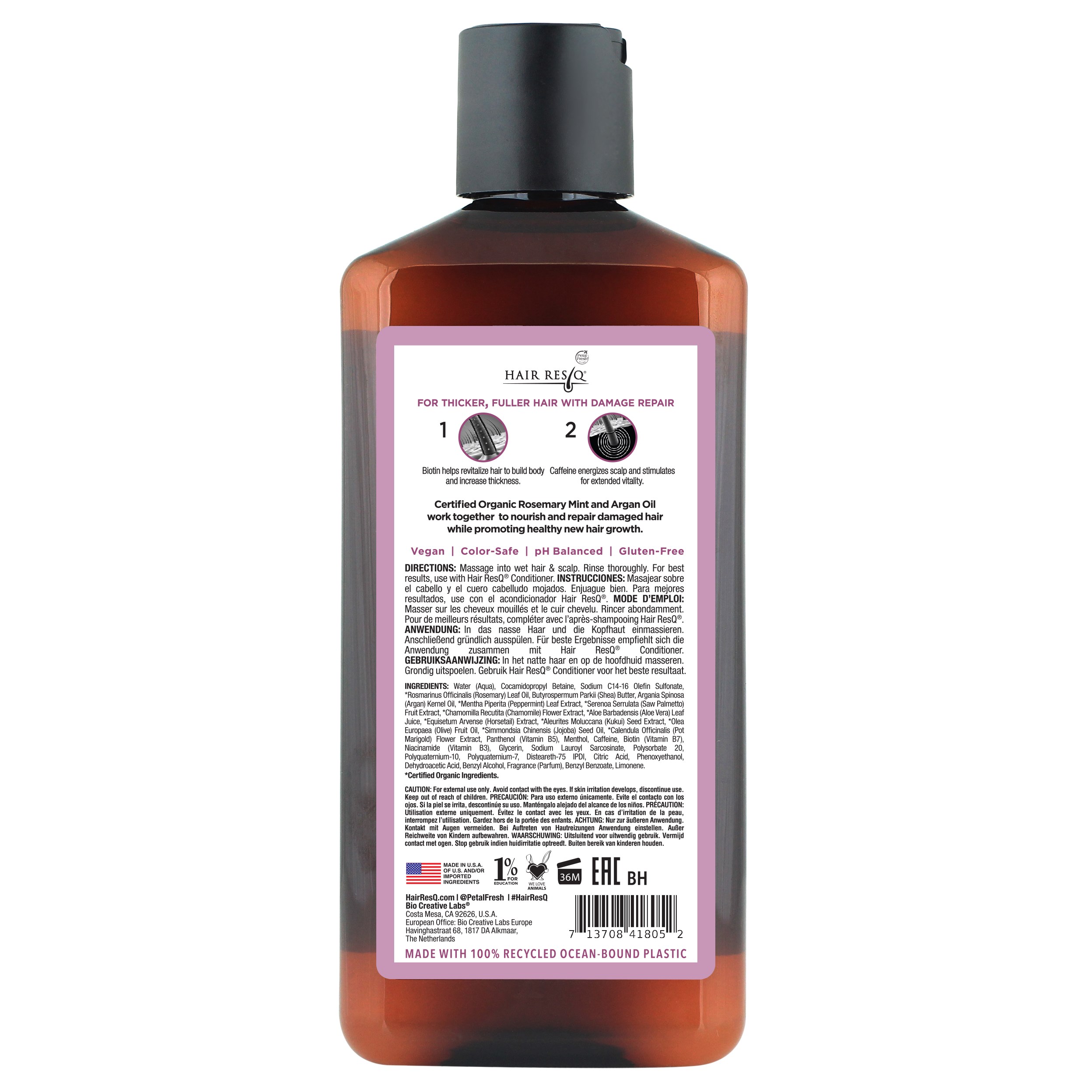 Alternativ bild 1 för Petal Fresh Hair ResQ Thickening + Damage Repair Shampoo 355 ml