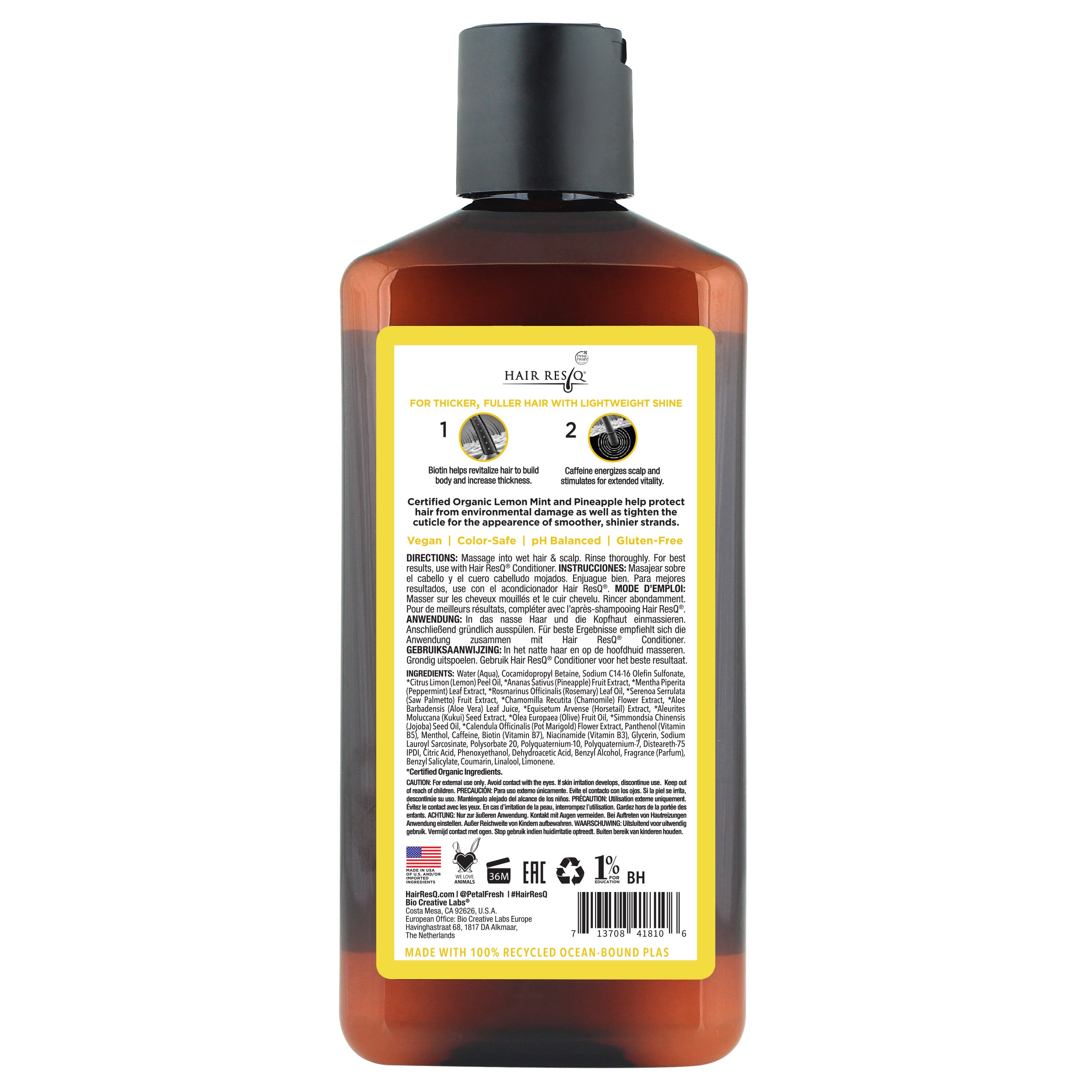 Alternativ bild 1 för Petal Fresh Hair ResQ Thickening + Shine Boost Shampoo 355 ml