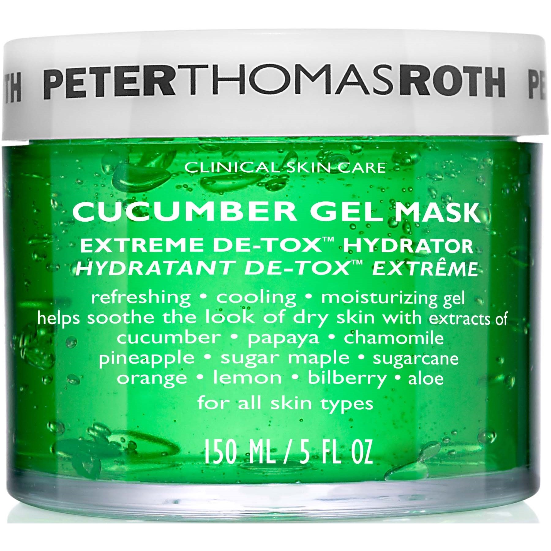 Läs mer om Peter Thomas Roth Cucumber Gel Mask 150 ml