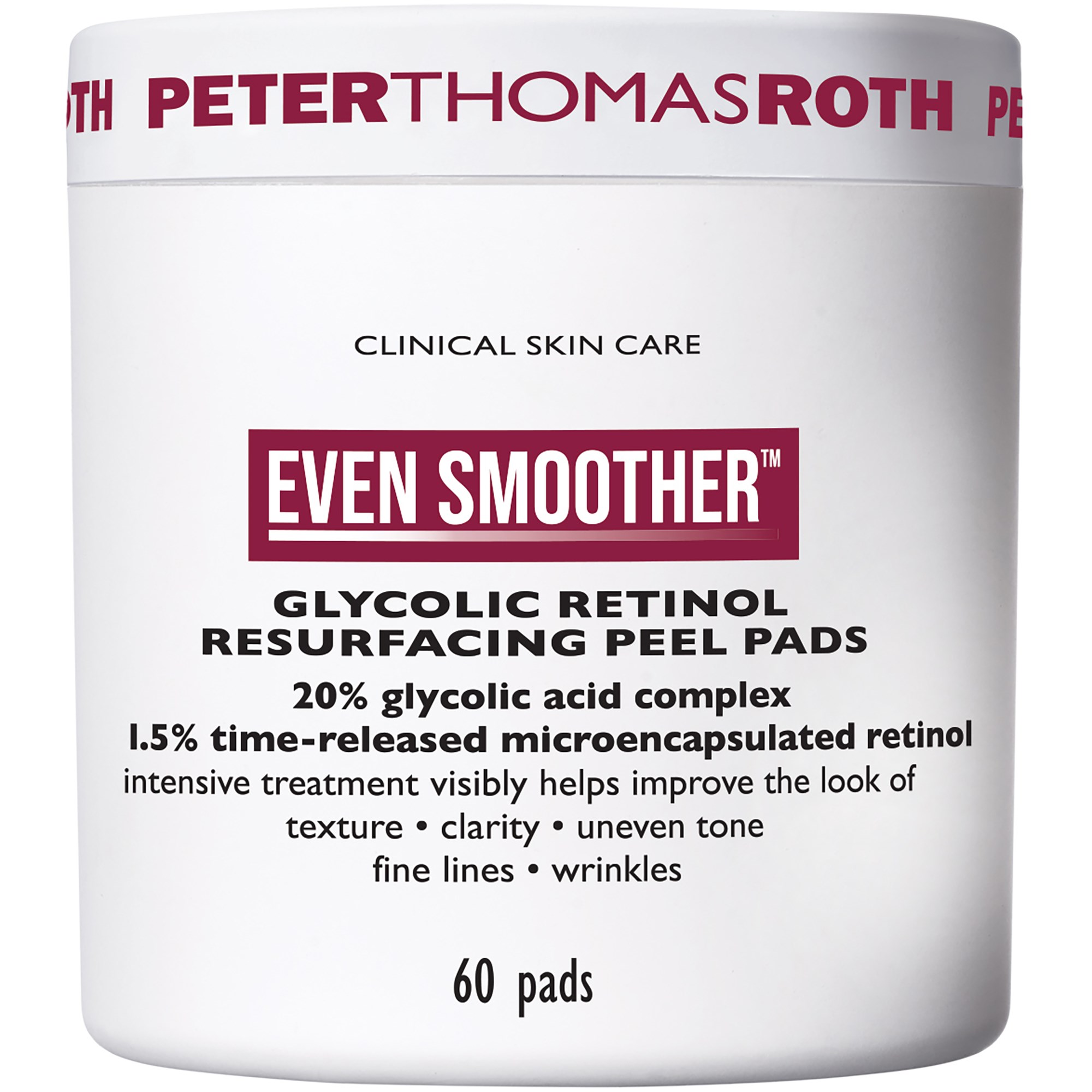 Läs mer om Peter Thomas Roth Even Smoother™ Glycolic Retinol Resurfacing Peel Pad