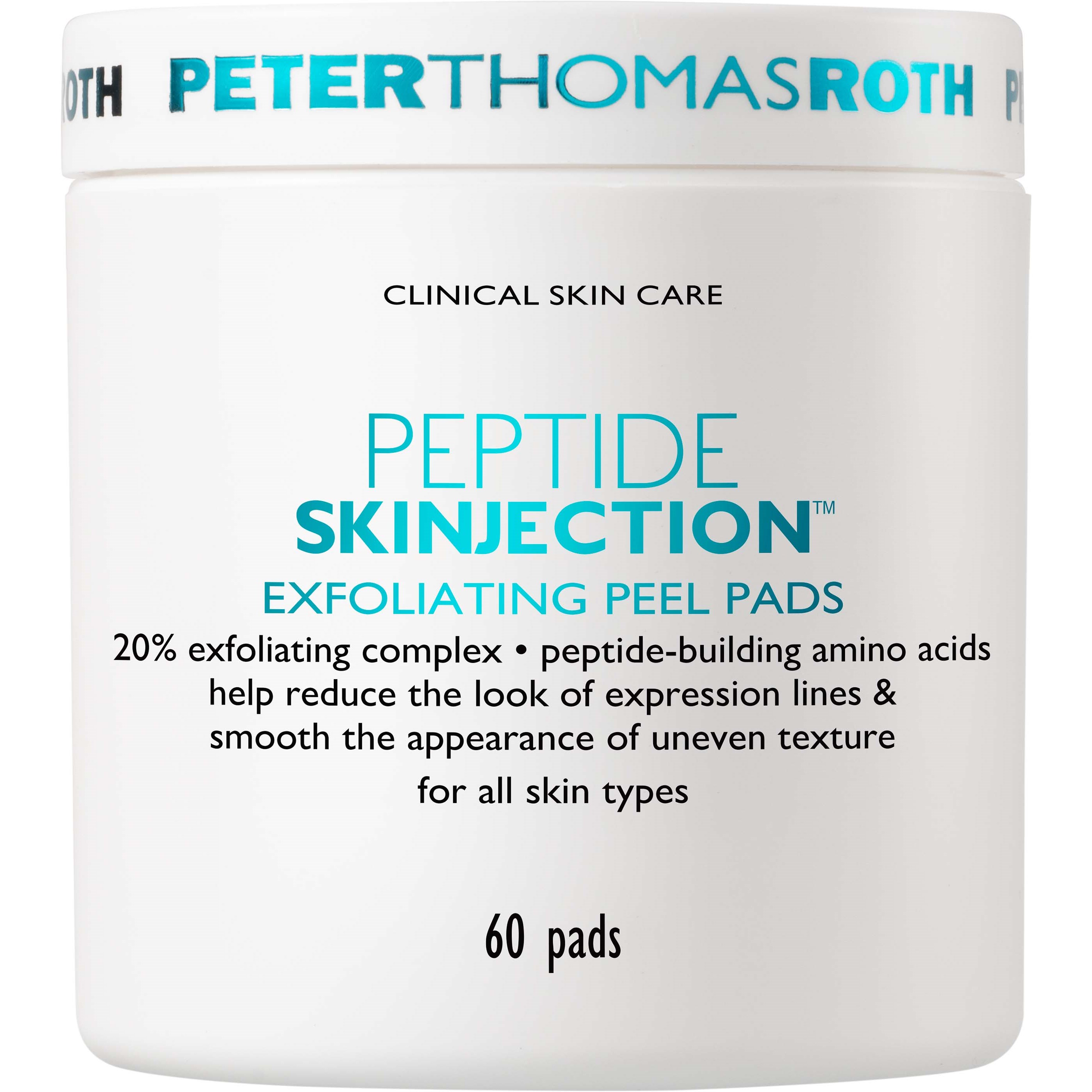 Peter Thomas Roth Peptide Skinjection Exfoliating Peel Pads 60 Pieces
