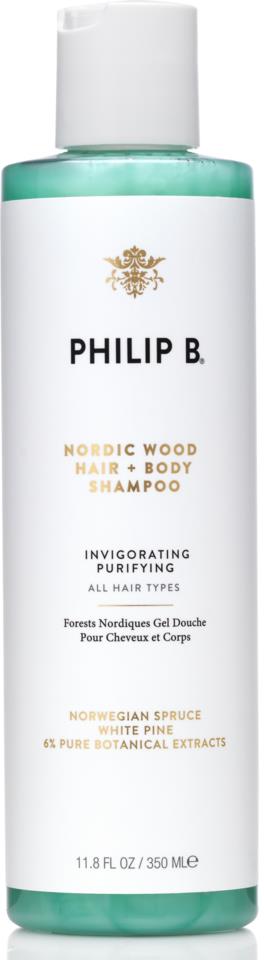 Philip B Nordic Wood Hair + Body Shampoo 350ml