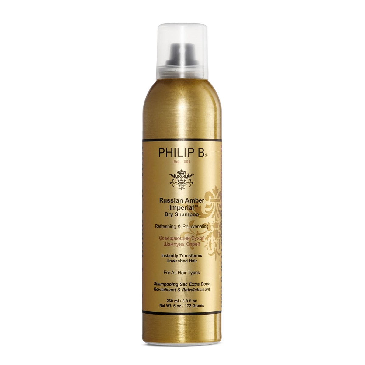 Läs mer om Philip B Russian Amber Imperial dry shampoo 260 ml