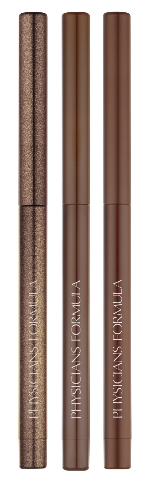 Tre makeup-pennor i olika nyanser, alla märkta 'Physicians Formula', placerade vertikalt.