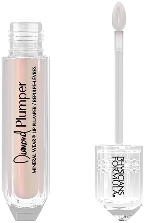 Lippenbalsem met wit applicator en roze glans.