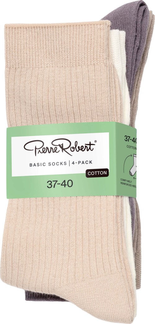 Pierre Robert Basic Socks Cotton X4 Pastel 37-40