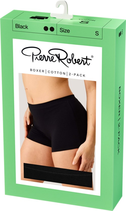 Pierre Robert Boxer Cotton X2 Women Black XL