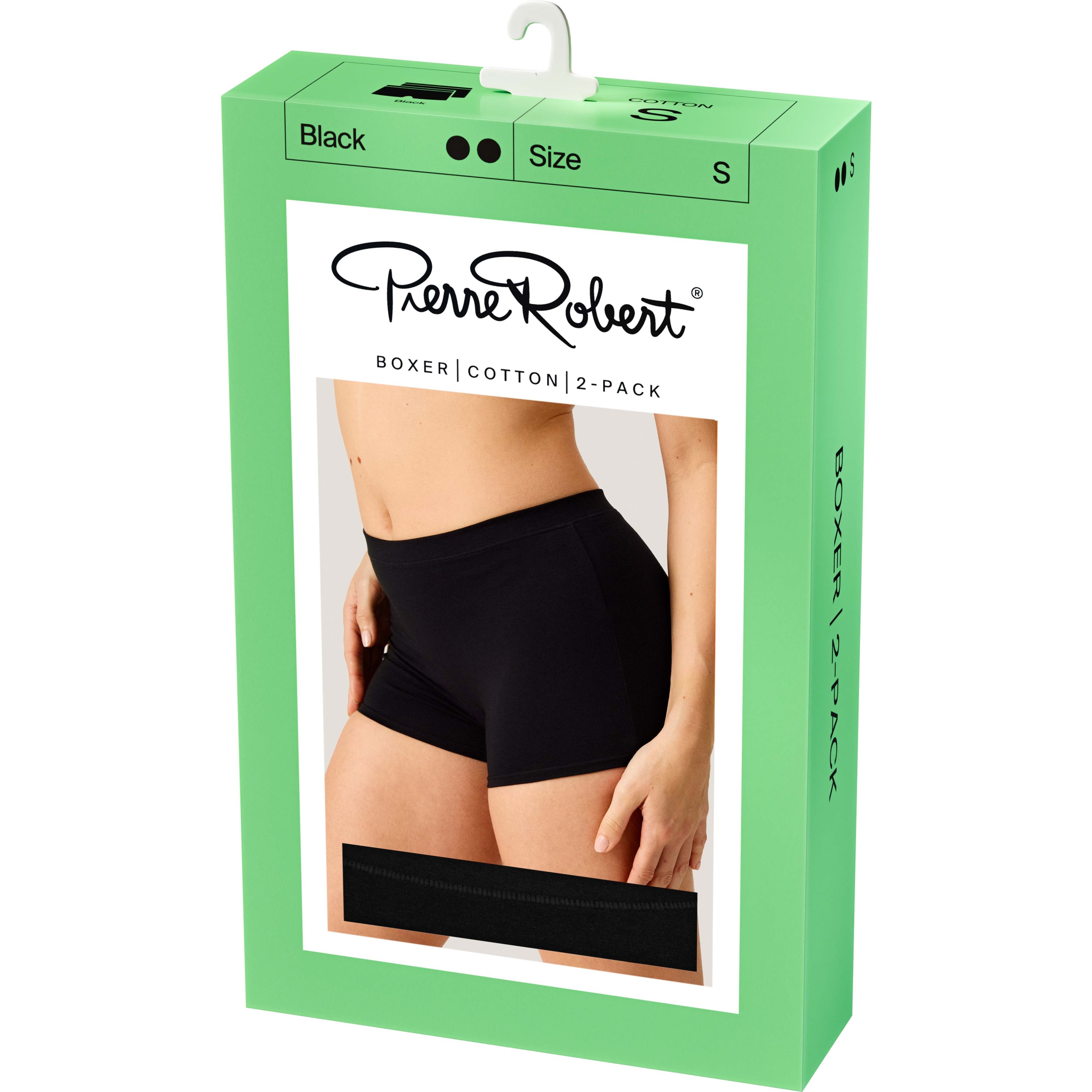 Pierre Robert Boxer Cotton X2 Women Black XL