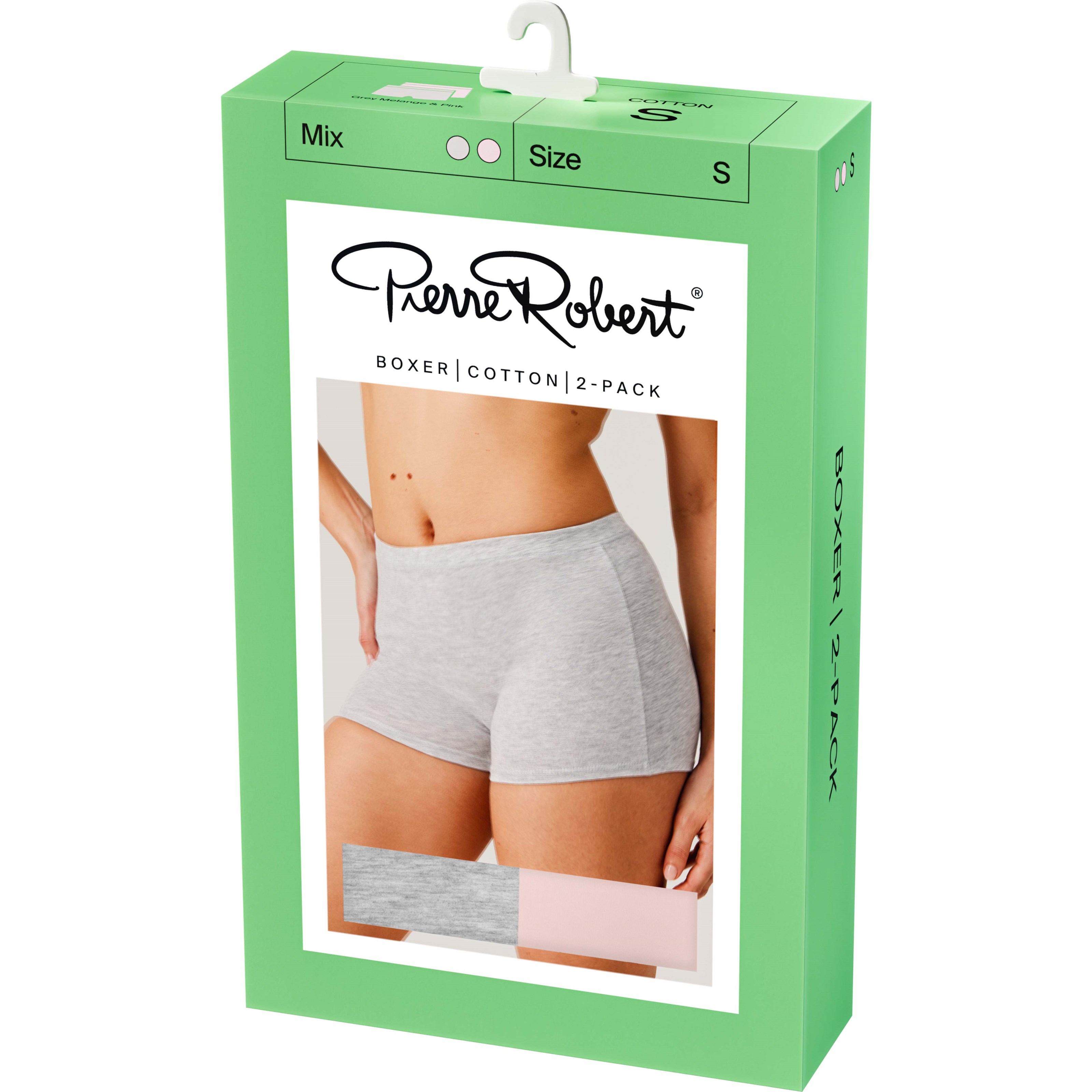 Pierre Robert Pierre Robert Boxer Cotton X2 Women Grey & Pink XL parfym