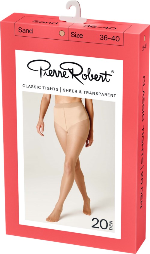 Pierre Robert Classic Tights Sheer & Transparent 20 DEN Sand 36-40