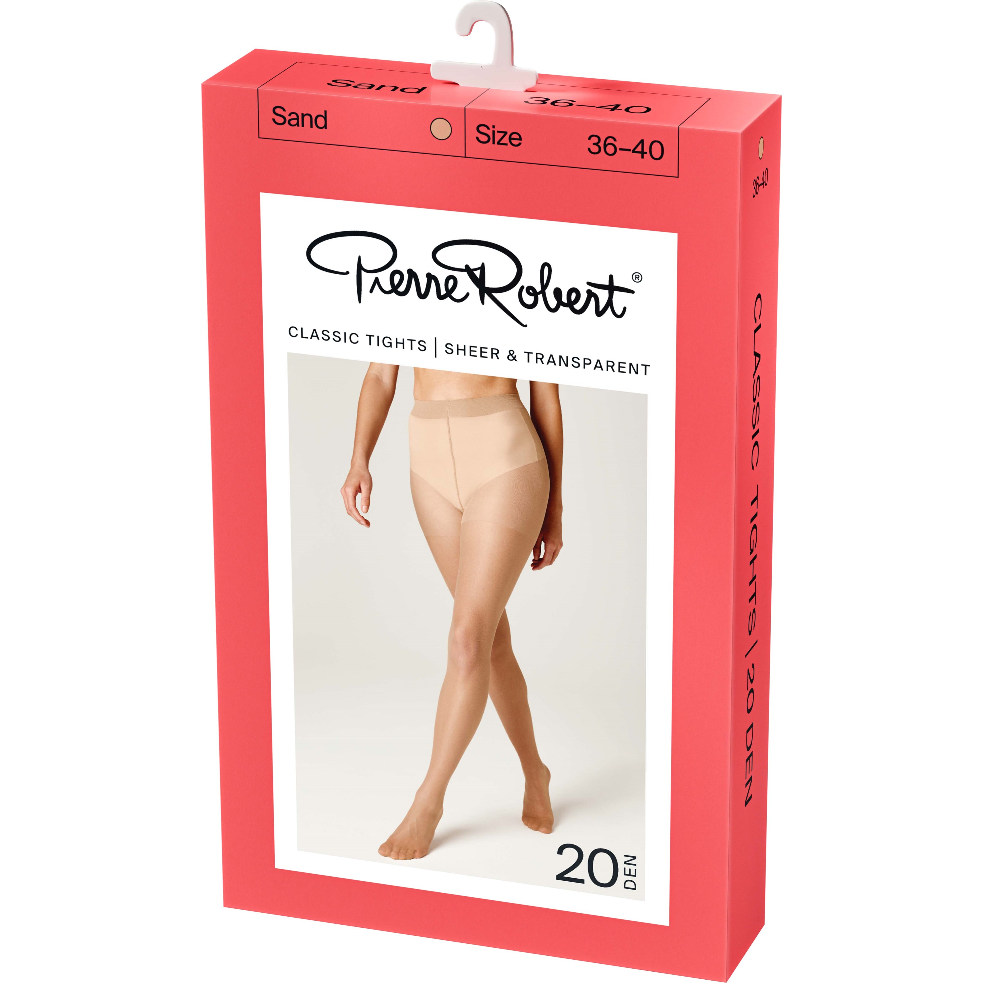 Pierre Robert Classic Tights Sheer & Transparent 20 DEN Sand 36-4