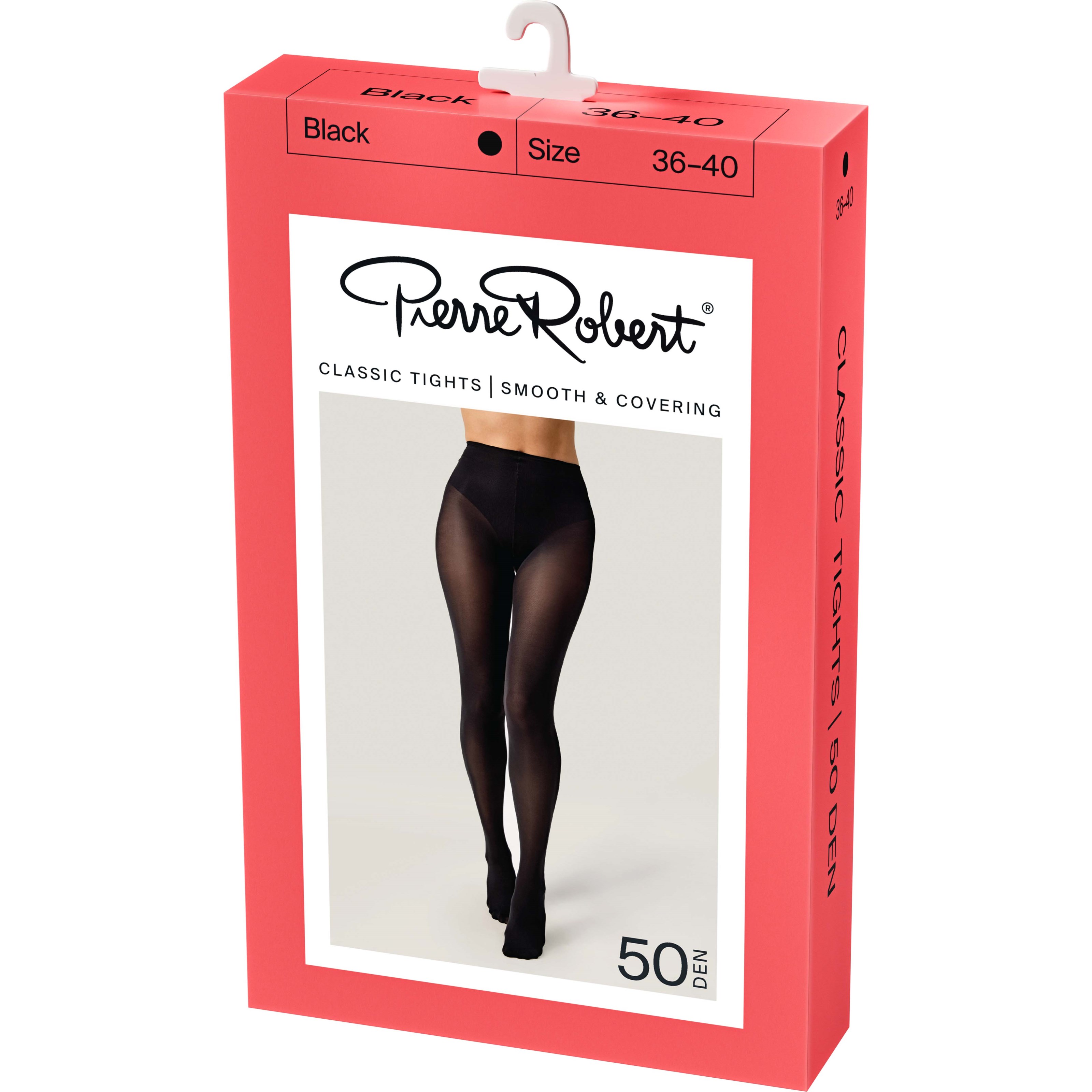 Pierre Robert Strømpebukser Tights 50 Den Sort polyamid Str 36/40 Dame