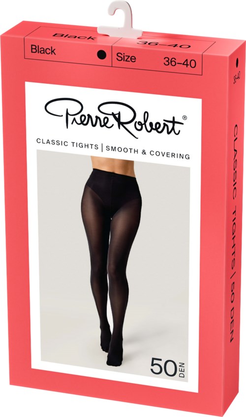 Pierre Robert Classic Tights Smooth & Covering 50 DEN Black 44-48