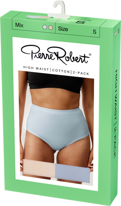 Pierre Robert High Waist Cotton X2 Powder & Light Blue XXL