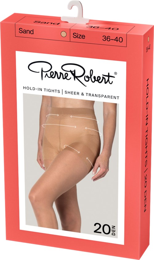Pierre Robert Hold-In-Tights Sheer & Transparent 20 DEN Sand 44-48