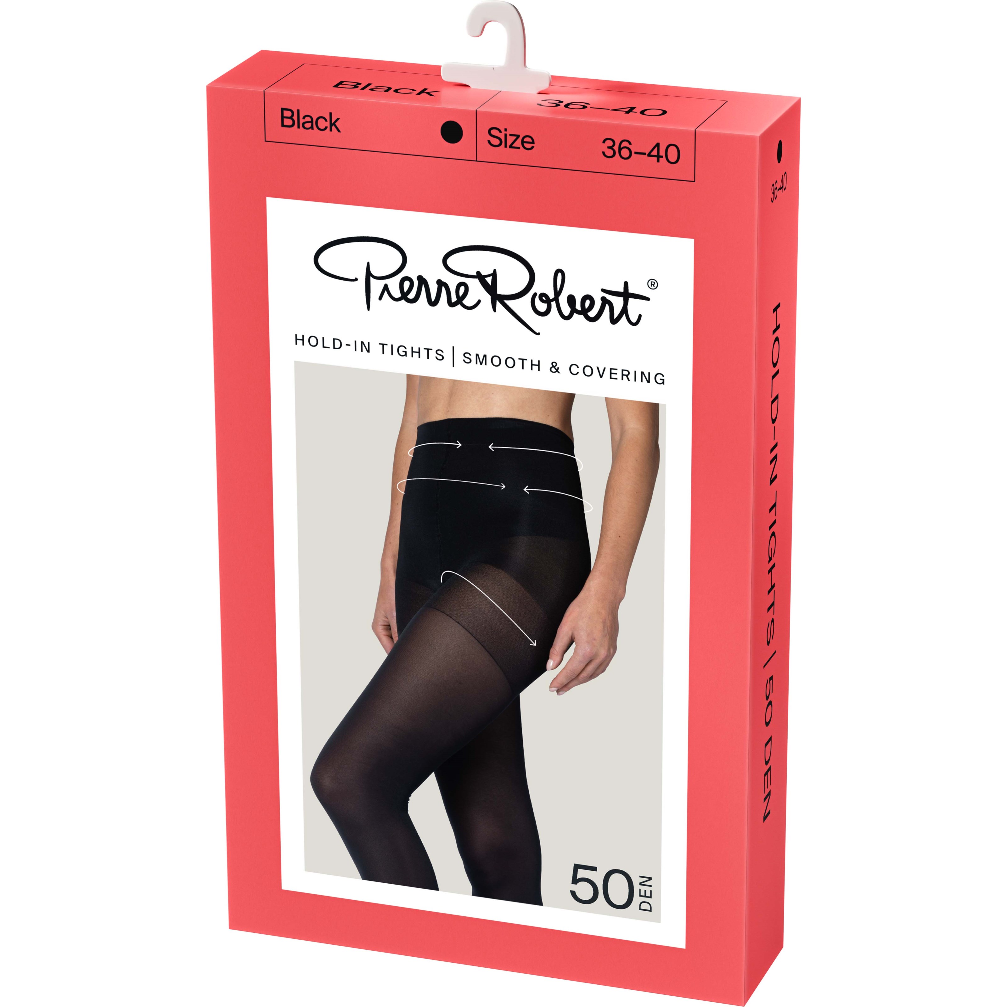 Pierre Robert Strømpebukser Hold-In Tights 50 Sort polyamid Str 36/40 Dame