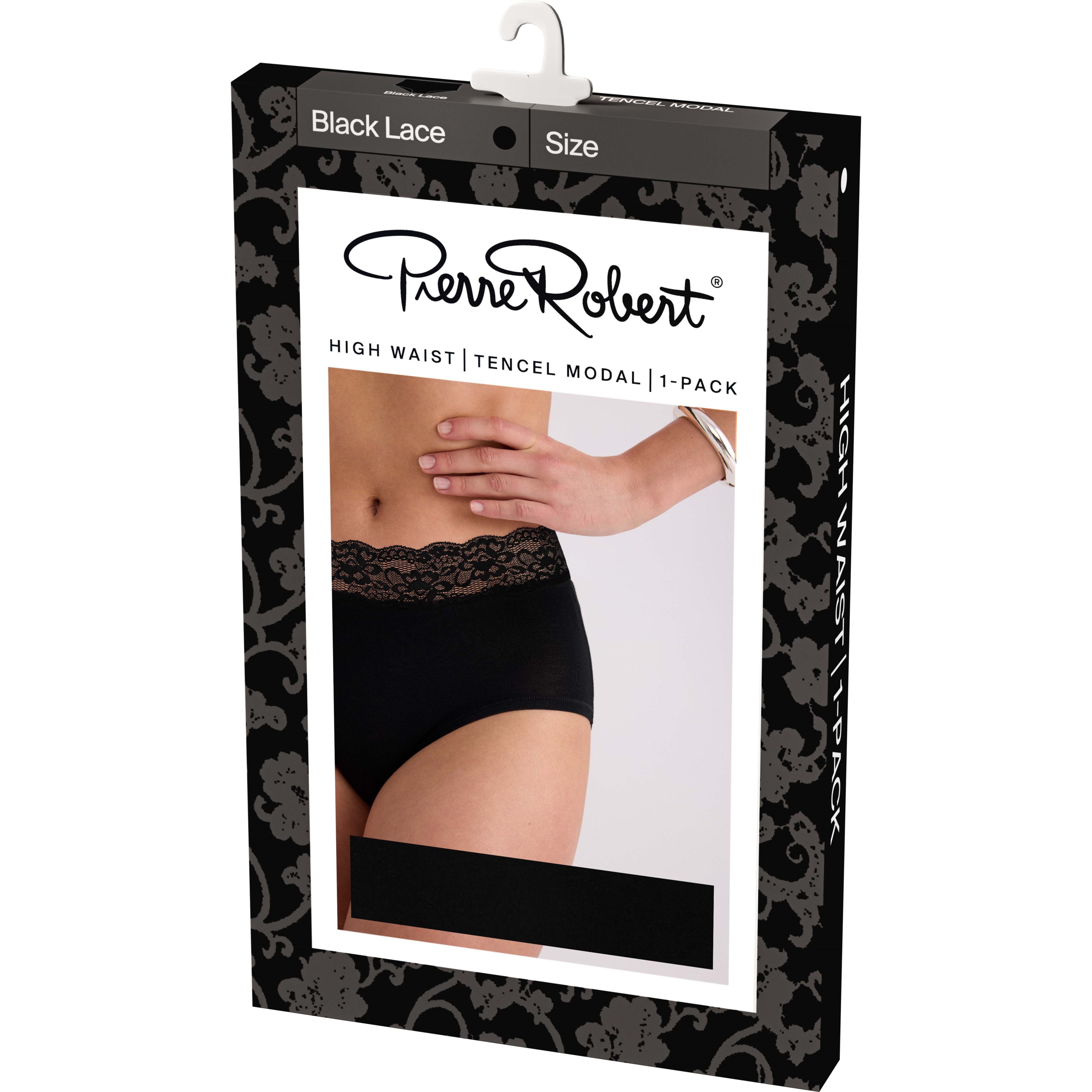 Pierre Robert Pierre Robert Lace High Waist Tencel Modal Black XL parfym