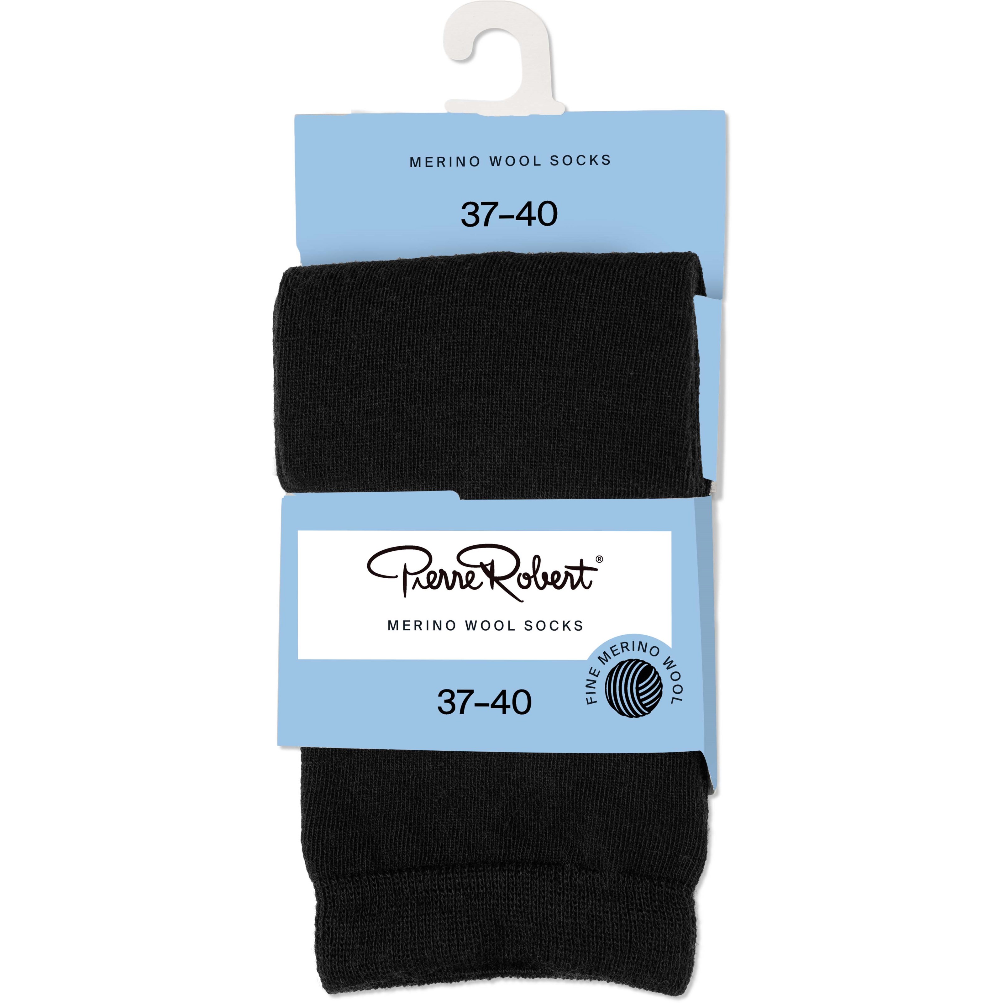 Pierre Robert Merino Wool Socks Black 37-40 billede