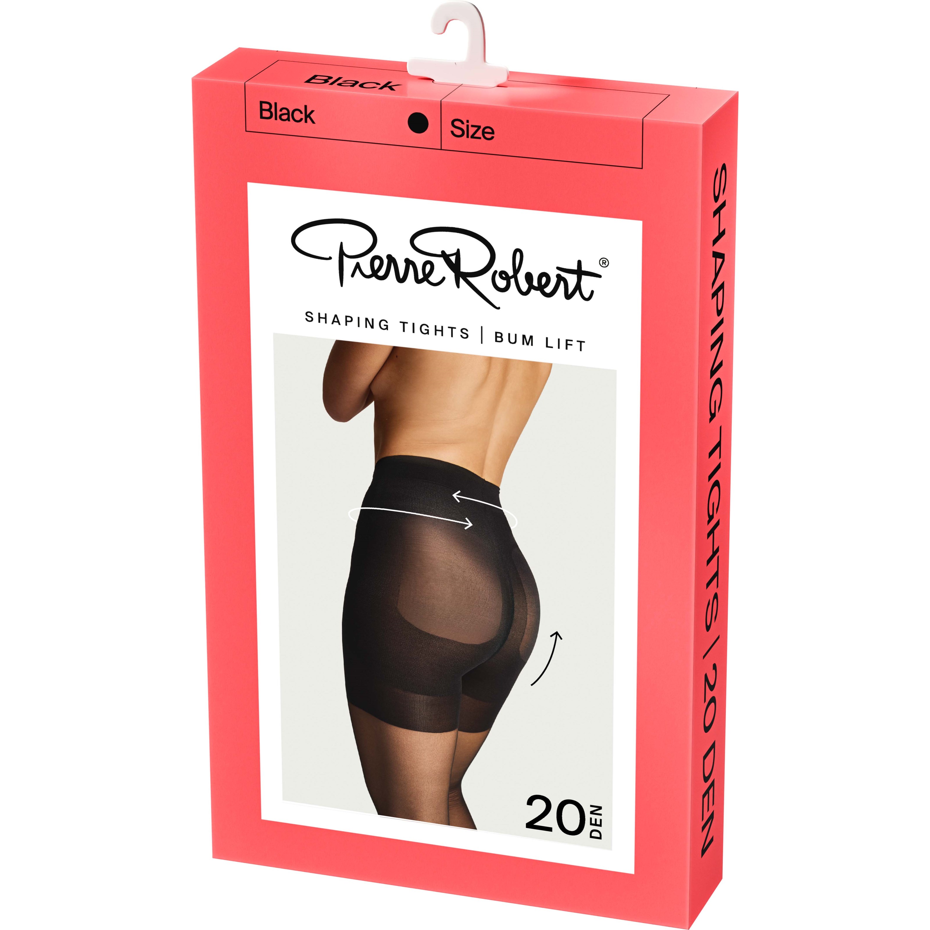 Pierre Robert Shaping Tights Bum Lift 20 DEN Black 40-44 parfym