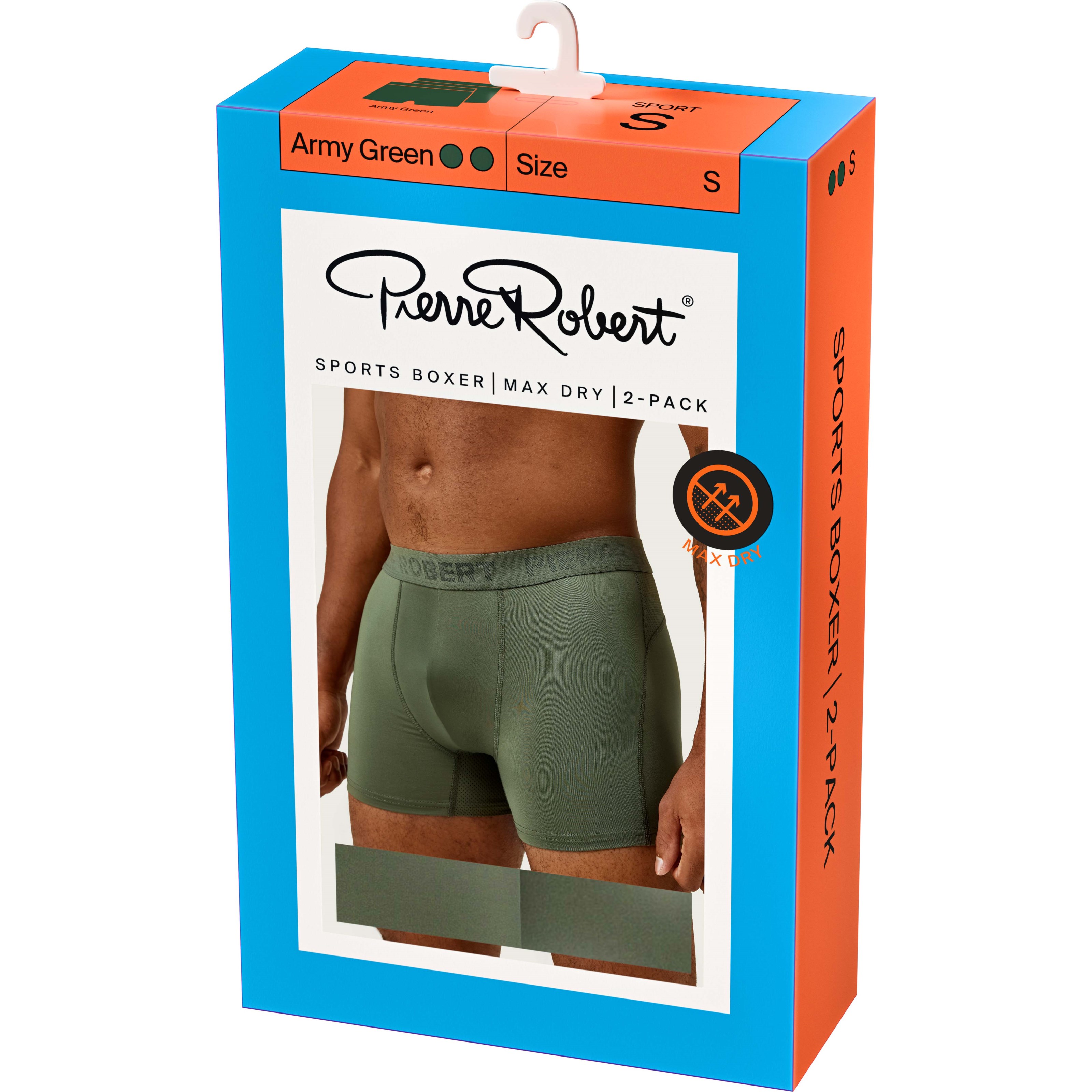 Pierre Robert Sports Boxer Max Dry X2 Army Green M