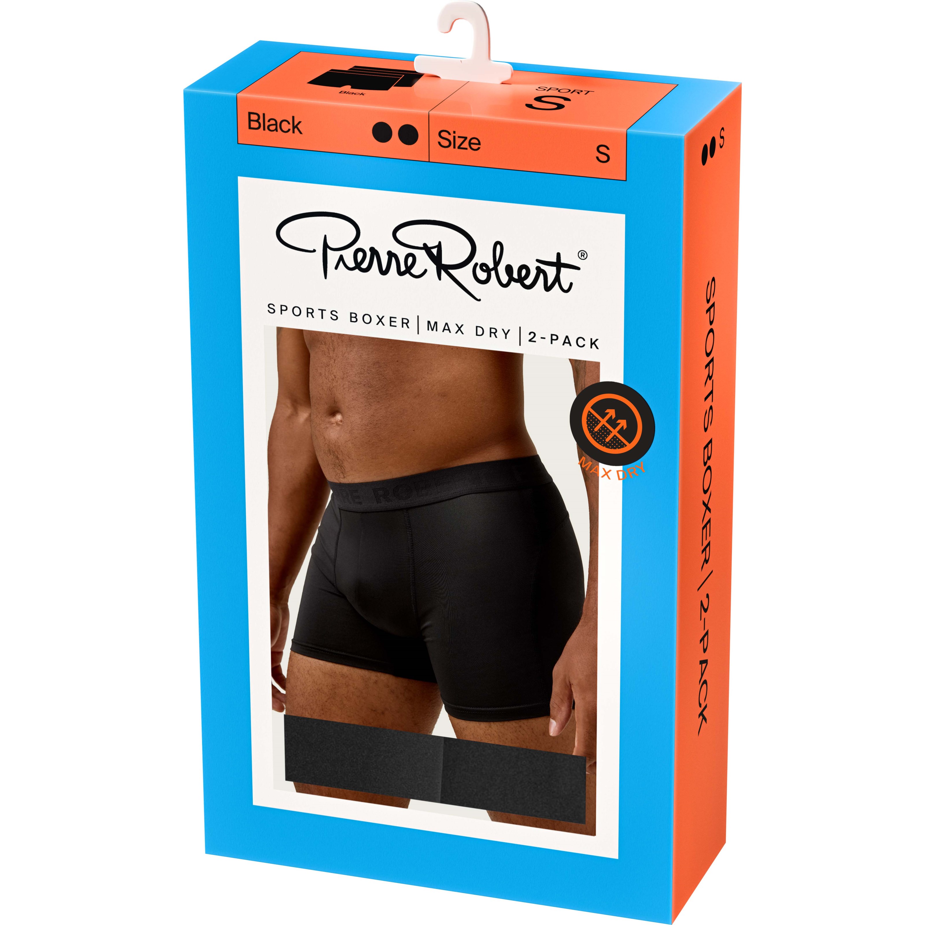 Pierre Robert Sports Boxer Max Dry X2 Black L
