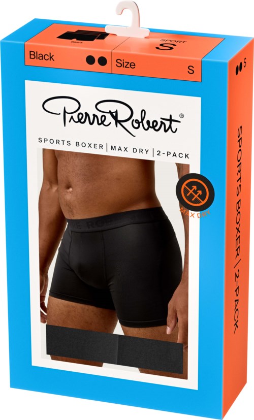 Pierre Robert Sports Boxer Max Dry X2 Black XL