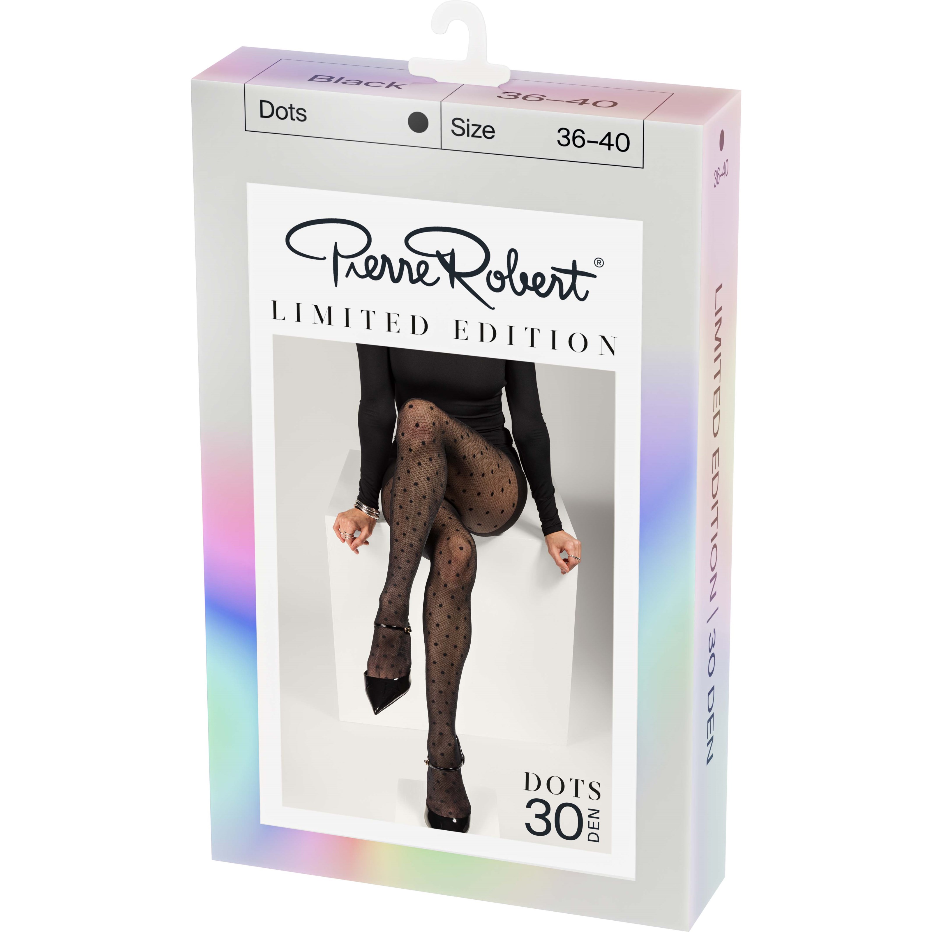 Pierre Robert Tights Dots 30 DEN Black 36-40 36-40