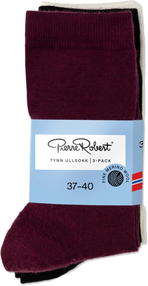 Pierre Robert Tynn Ullsokk X3 Black/Plum Mix 37-40