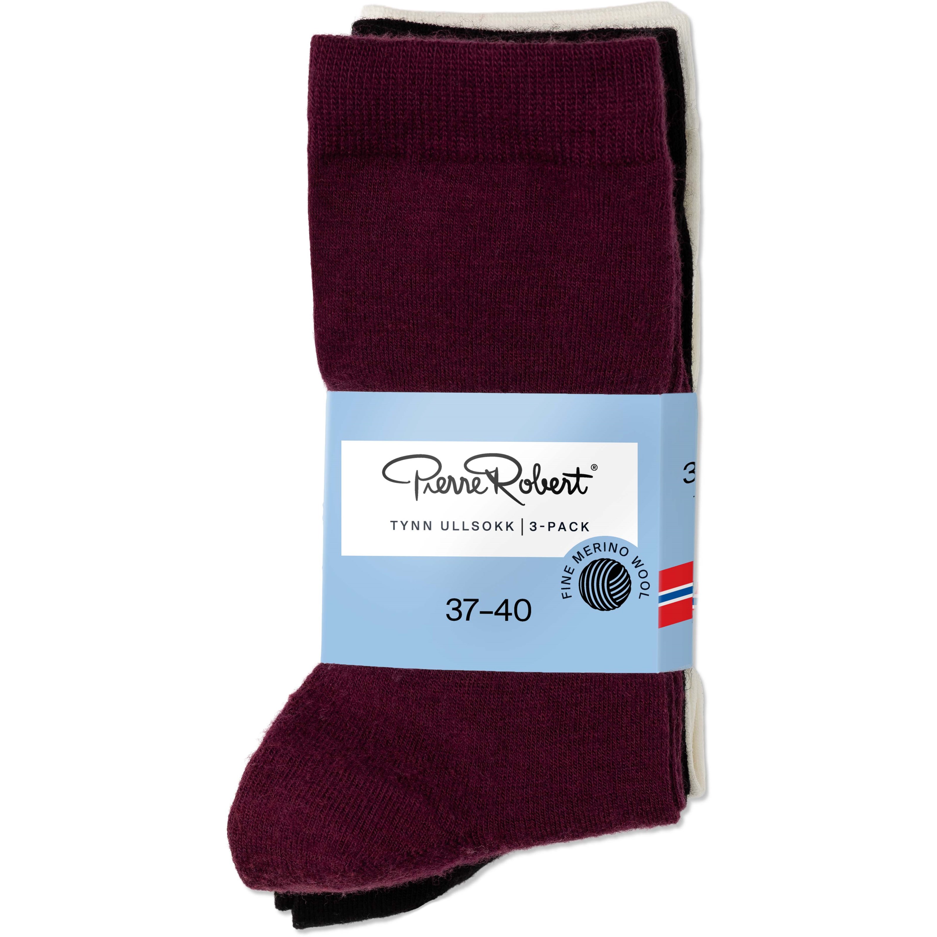 Pierre Robert Tynn Ullsokk X3 Black/Plum Mix 37-40