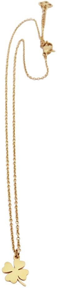 Pipol Bazaar Clover Necklace Short Gold