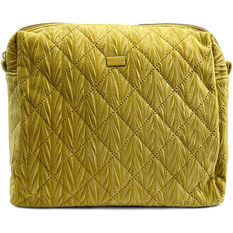 PIPOLS BAZAAR Quilted Cosmetic Mustard Big