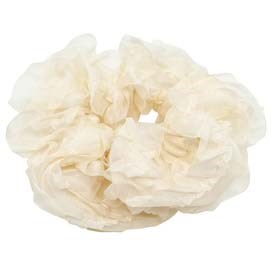 PIPOLS BAZAAR Volanta Romance Scrunchy Creme White