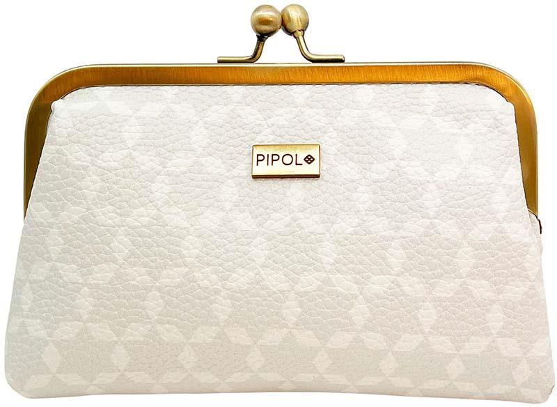 Pipol PIPOL BAZAAR Clutch Frame Beigy White | lyko.com