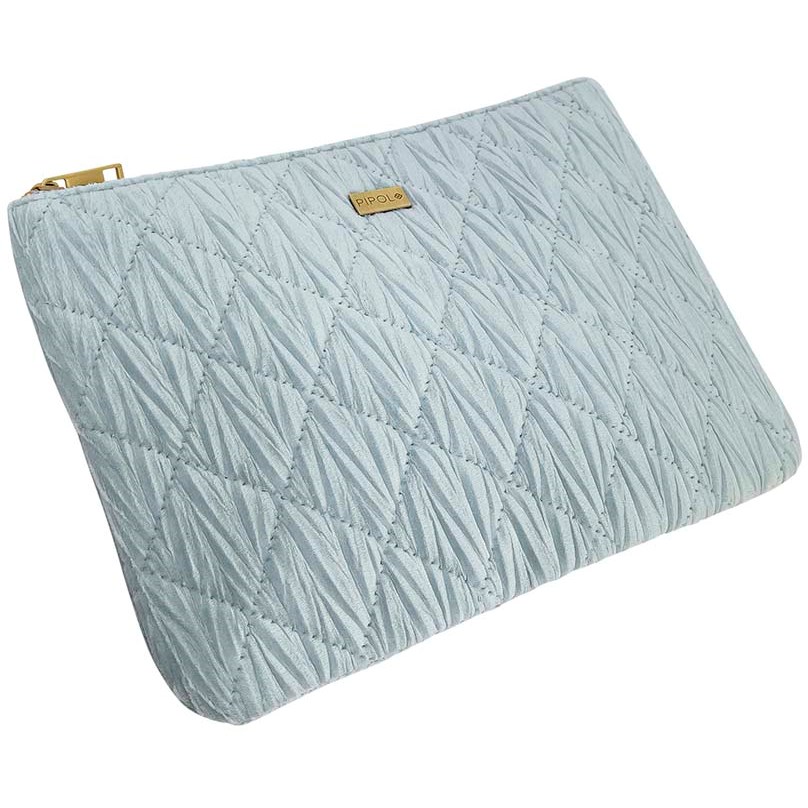 PIPOLS BAZAAR Flat Makeup Pouch Light Blue