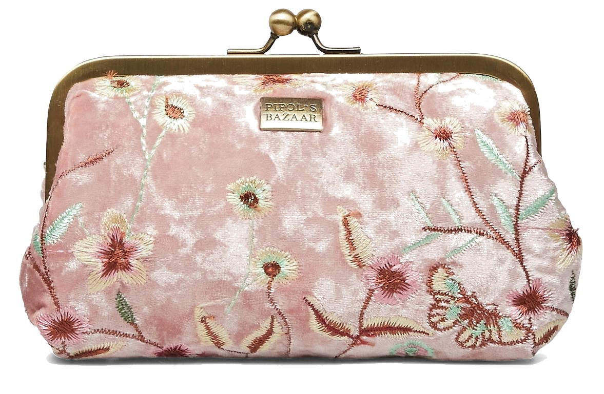 PIPOL BAZAAR Garden Folie Cosmetic Bag Pale Pink Frame | lyko.com