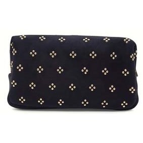 PIPOL BAZAAR Square Deco Vegan Suede Cosmetic Black