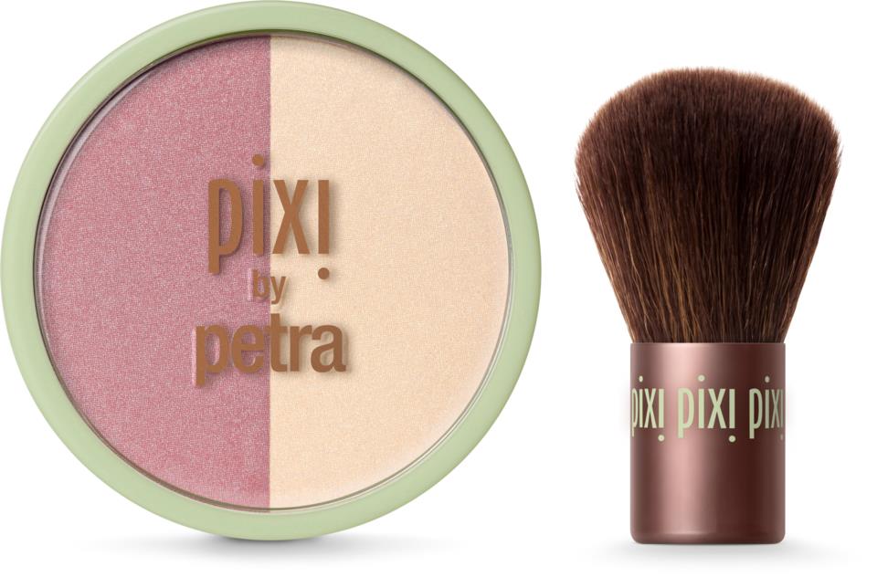 PIXI Beauty Blush Duo + Kabuki Rose Gold