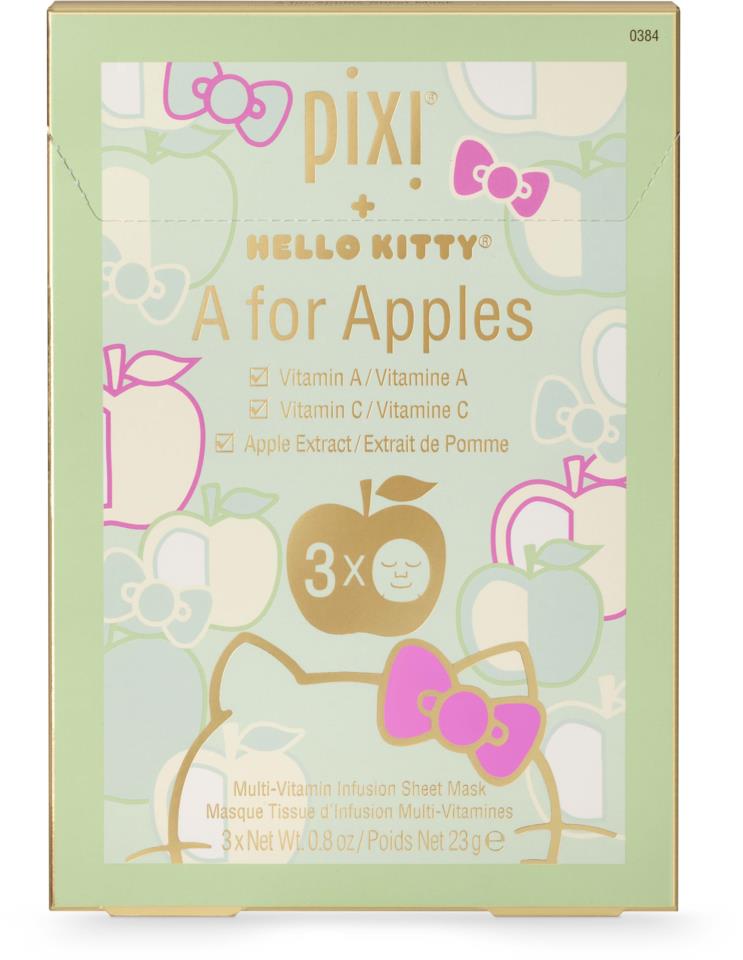 Pixi Pixi + Hello Kitty - A for Apples Sheet Mask 