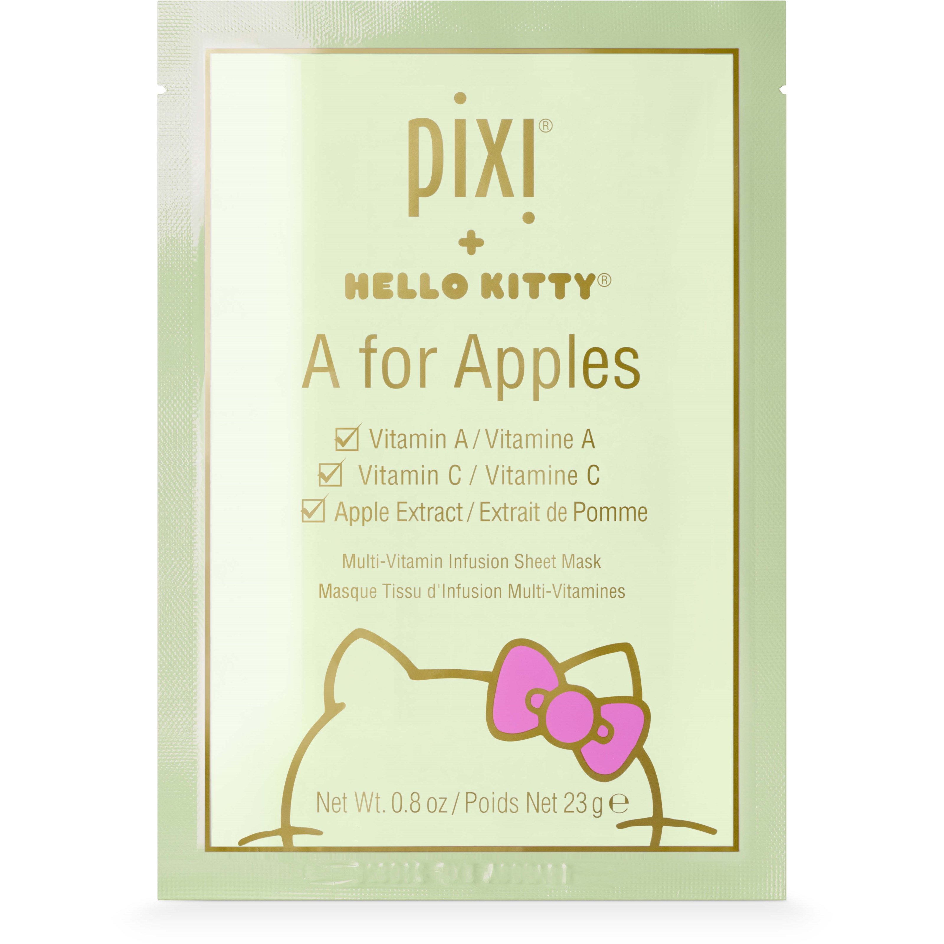 PIXI Pixi + Hello Kitty - A for Apples Sheet Mask - maseczka do twarz (obrázok 3)