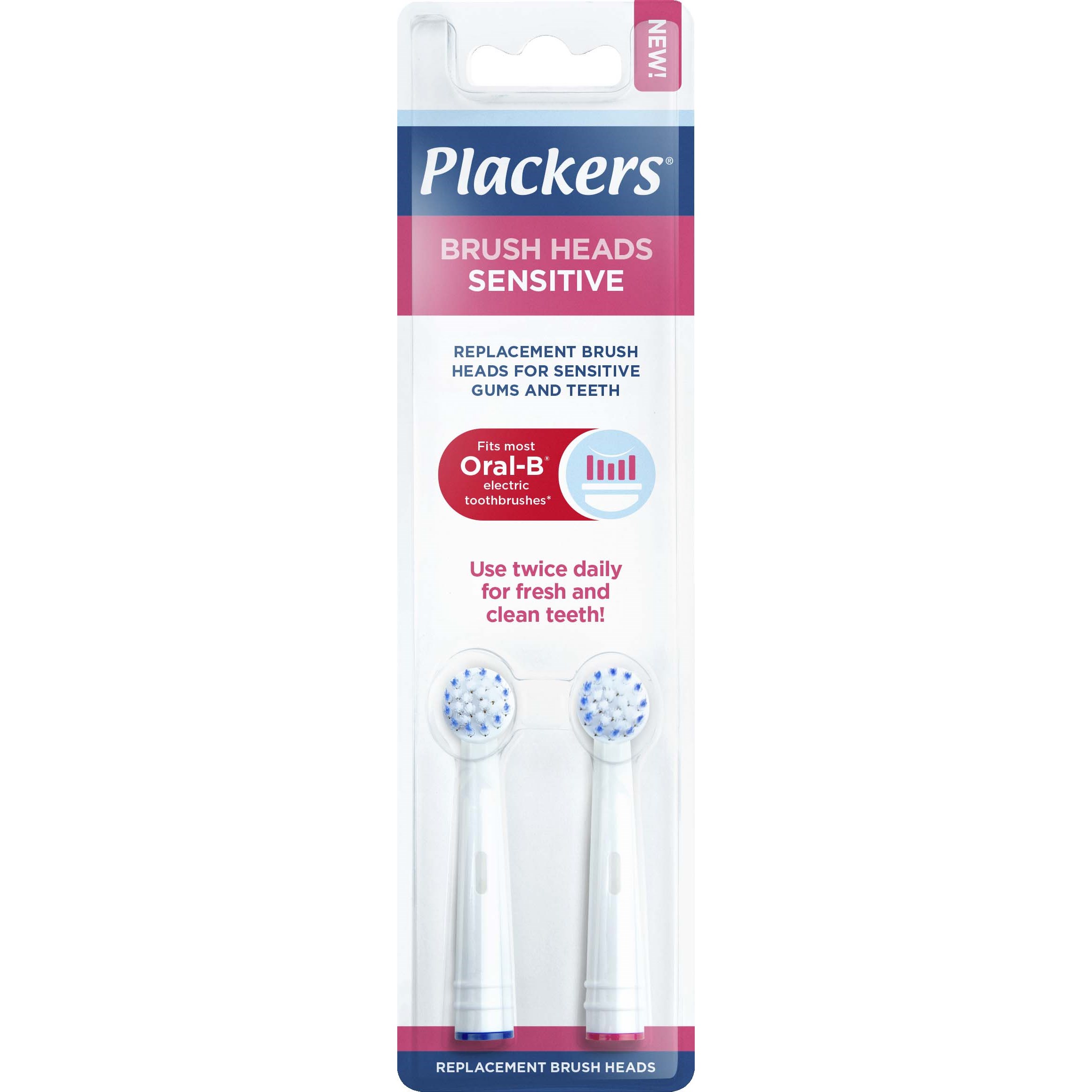 Läs mer om Plackers Brush Head Refills Sensitive 2 st