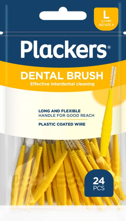 Plackers Dental Brush L 0,7 mm 24 st