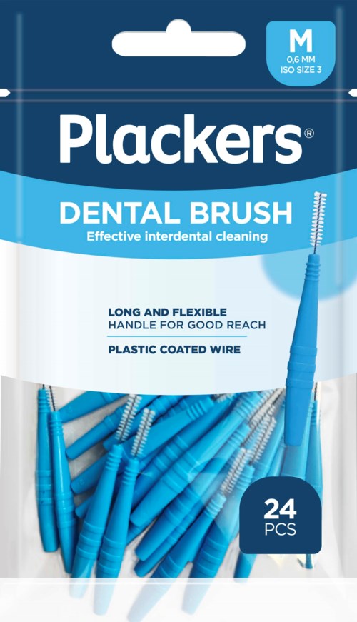 Plackers Dental Brush M 0,6 mm 24 st