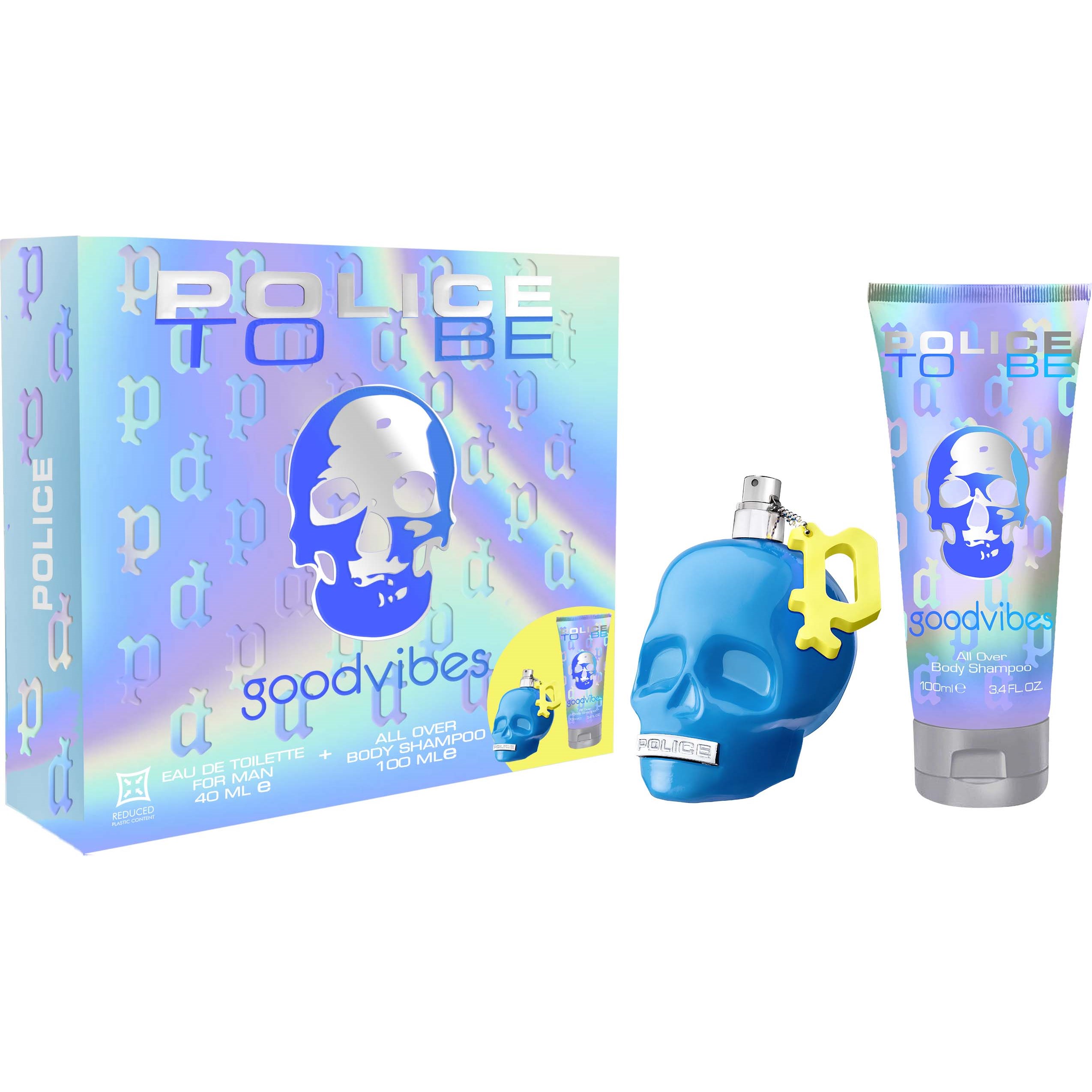 Läs mer om POLICE To Be Goodvibes Man EdT & Body Shampoo Gift Set