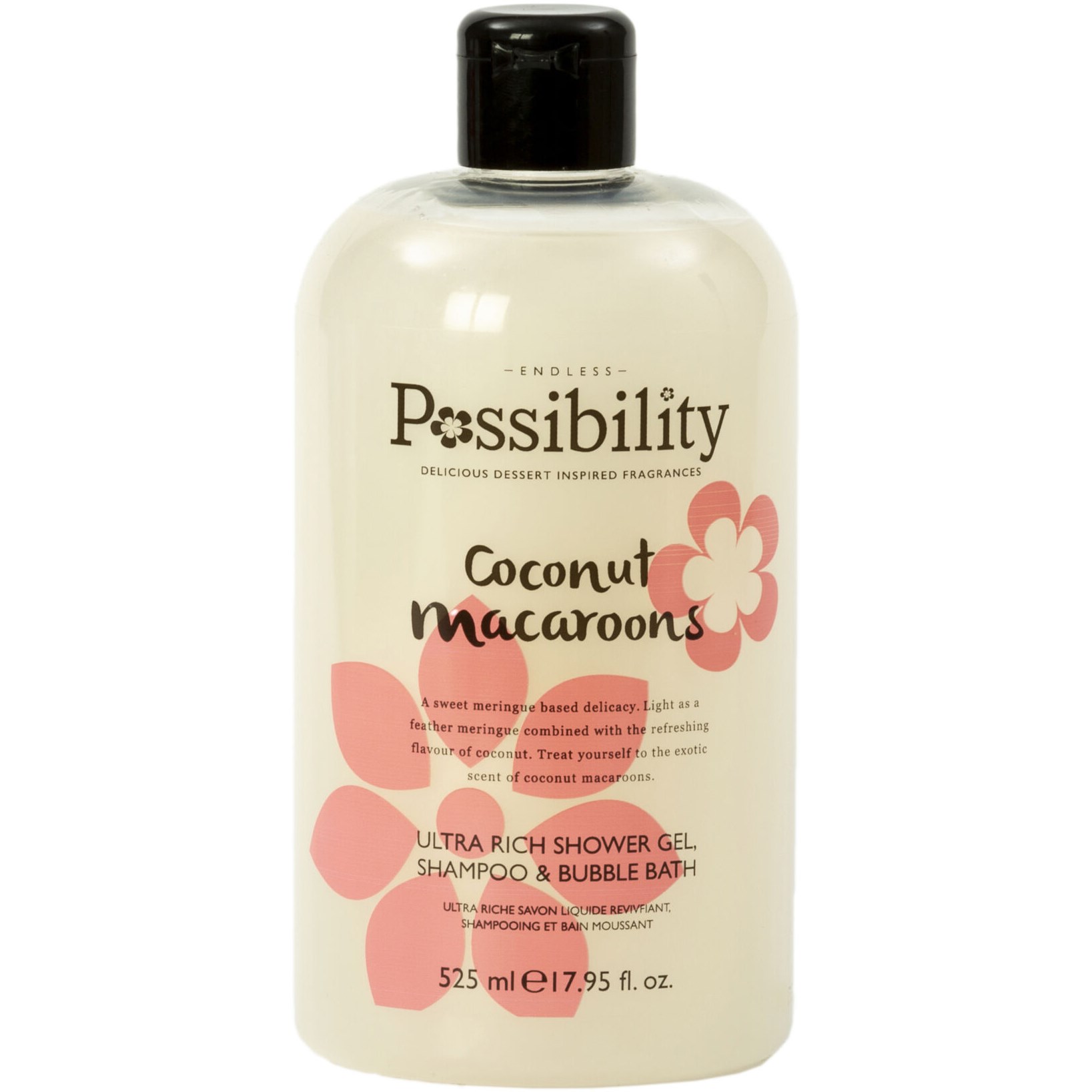 Läs mer om Possibility Shower 3 in 1 Coconut Macaroons 525 ml