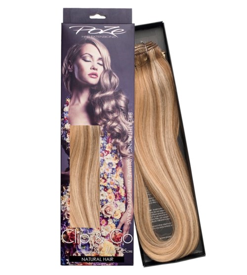 Poze Hairextensions Poze Clip & Go Löshår Miss Volume 55cm 7st 8A/10NV Ash Mix