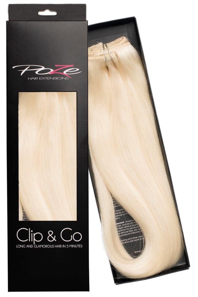 Poze Clip&Go Aidot hiustenpidennykset 1001 Platinum+ 7 osaa/setti 50cm