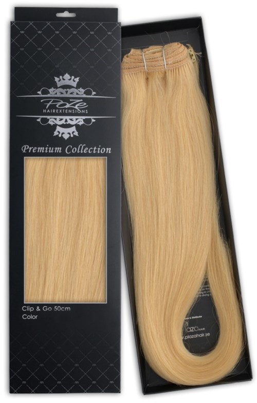 Poze Hairextensions Poze Clip&Go Löshår Äkta Premium 11G Gorgeous Gold 50cm